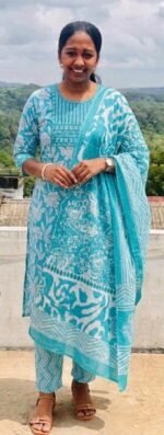 Slitted Top Plus Bottom With Duppatta