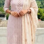 Slitted Top Plus Bottom With Duppatta