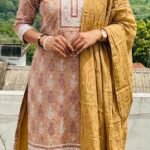 Slitted Top Plus Bottom With Duppatta