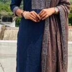 Slitted Top Plus Bottom With Duppatta