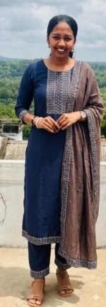 Slitted Top Plus Bottom With Duppatta
