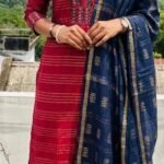Slitted Top Plus Bottom With Duppatta