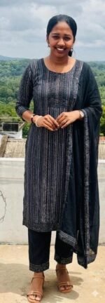 Slitted Top Plus Bottom With Duppatta