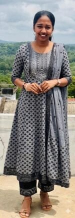 Slitted Top Plus Bottom With Duppatta