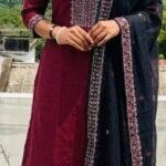 Slitted Top Plus Bottom With Duppatta