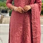 Slitted Top Plus Bottom With Duppatta