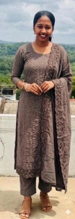 Slitted Top Plus Bottom With Duppatta