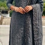 Slitted Top Plus Bottom With Duppatta