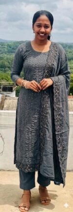 Slitted Top Plus Bottom With Duppatta