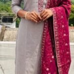 Slitted Top Plus Bottom With Duppatta
