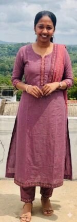 Slitted Top Plus Bottom With Duppatta