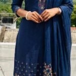 Slitted Top Plus Bottom With Duppatta