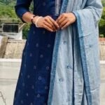 Slitted Top Plus Bottom With Duppatta