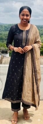 Slitted Top Plus Bottom With Duppatta