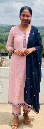 Slitted Top Plus Bottom With Duppatta