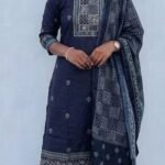 Slitted Top Plus Bottom With Duppatta-G