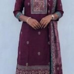 Slitted Top Plus Bottom With Duppatta
