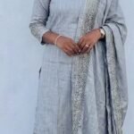 Slitted Top Plus Bottom With Duppatta
