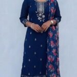 Slitted Top Plus Bottom With Duppatta