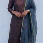 Slitted Top Plus Bottom With Duppatta