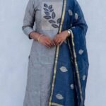 Slitted Top Plus Bottom With Duppatta