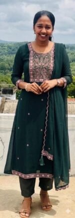 Slitted Top Plus Bottom With Duppatta