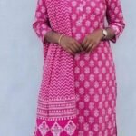 Slitted Top Plus Bottom With Duppatta