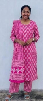 Slitted Top Plus Bottom With Duppatta