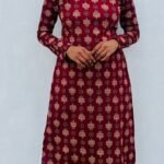 Full Sleeve Slitted Top-Maroon