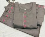 Slitted Top Plus Bottom With Duppatta - Image 2