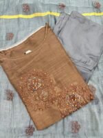 Slitted Top Plus Bottom With Duppatta - Image 2