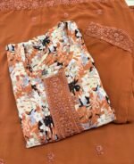 georgette slited top bottom dupatta - Image 2