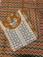 slited top,bottom,dupatta with lining - Image 2