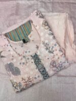 slited top, bottom, dupatta with lining - Image 2