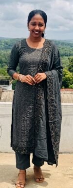 Slitted Top Plus Bottom With Duppatta