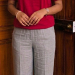 Twin Birds Cotton pant-Aash