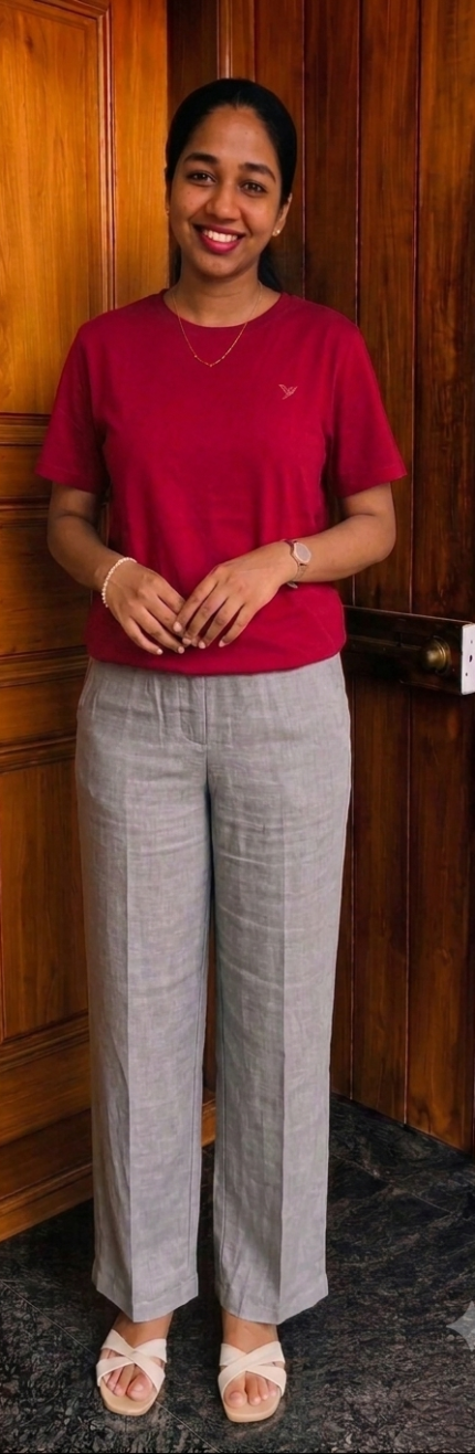 Twin Birds Cotton pant-Aash