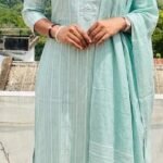 Slitted Top Plus Bottom With Duppatta