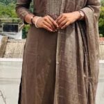 Slitted Top Plus Bottom With Duppatta