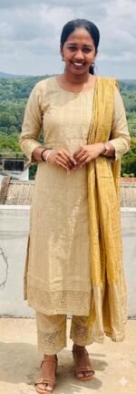 Slitted Top Plus Bottom With Duppatta