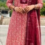 Slitted Top Plus Bottom With Duppatta
