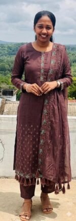 Slitted Top Plus Bottom With Duppatta