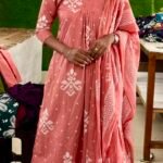 slited top ,bottom with dupatta p
