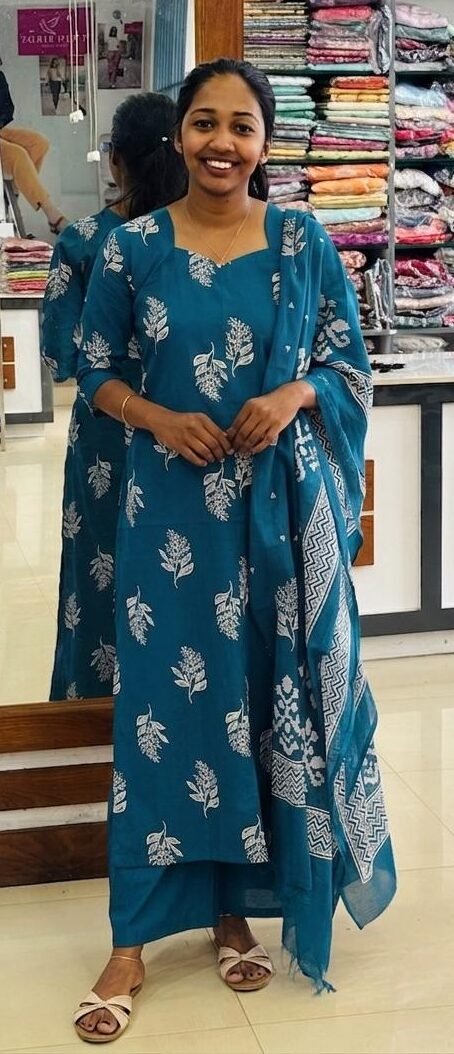 WhatsApp Image 2026-06-10 at 11.29.10 AM slitted top ,bottom with dupatta-B - Image 1
