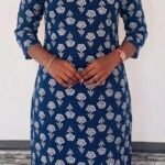 Slitted Top-blue