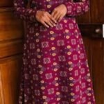 A Line Full Sleeve Top Plus Bottom-Maroon(N)
