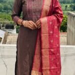 Slitted Top Plus Bottom With Duppatta