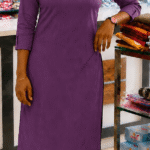 Slitted Top Plus Bottom-Lavander