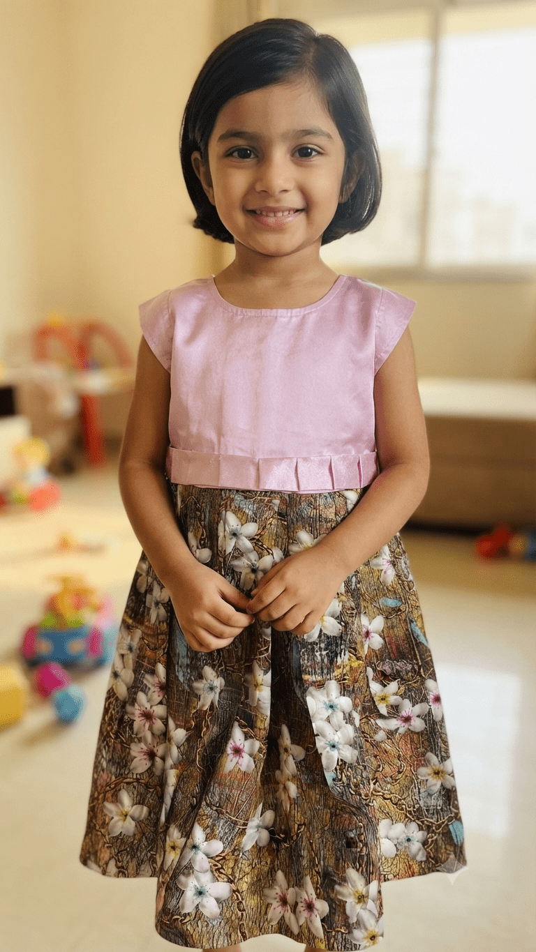 Gemini_Generated_Image_28o8lj28o8lj28o8 (1) Kids Frock - Image 1