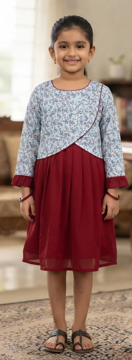 Gemini_Generated_Image_5nus3l5nus3l5nus Kids Frock - Image 1